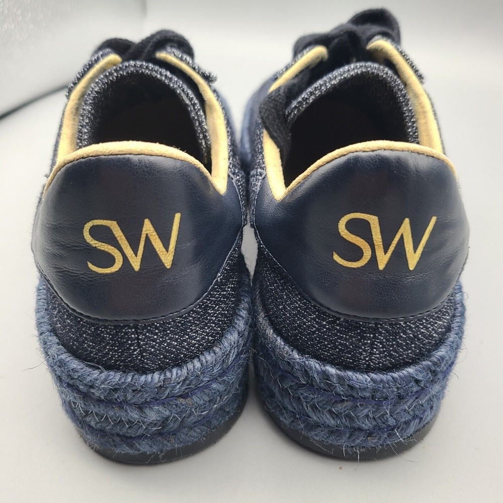 Stuart Weitzman Daryl Platform Espadrille Canvas … - image 5